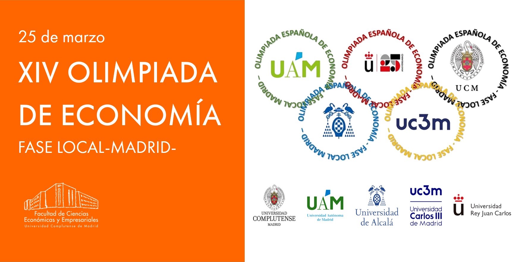 Más de 1.300 estudiantes de segundo de Bachillerato participarán en la XIV Olimpiada de Economía en la Complutense 